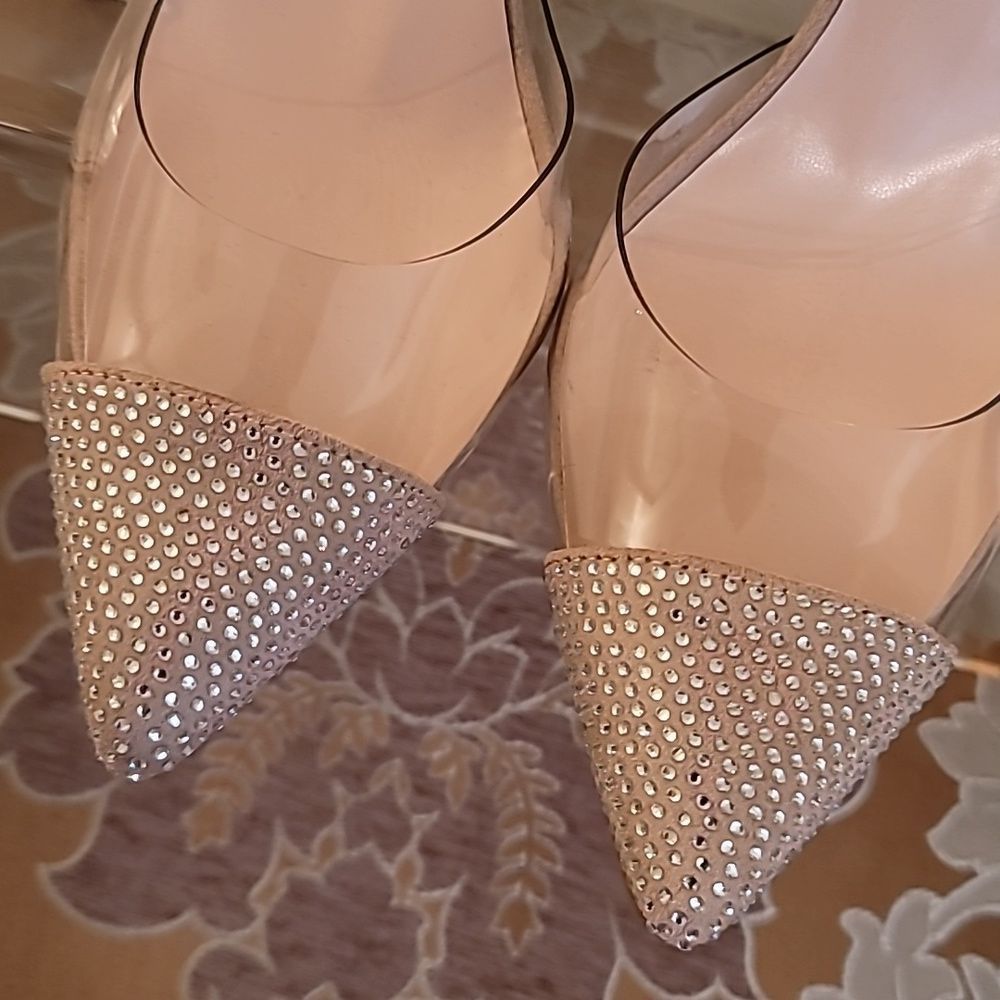 Beautiful Rhinestone Pointed Toe Slingbacks - Picture 7 of 16